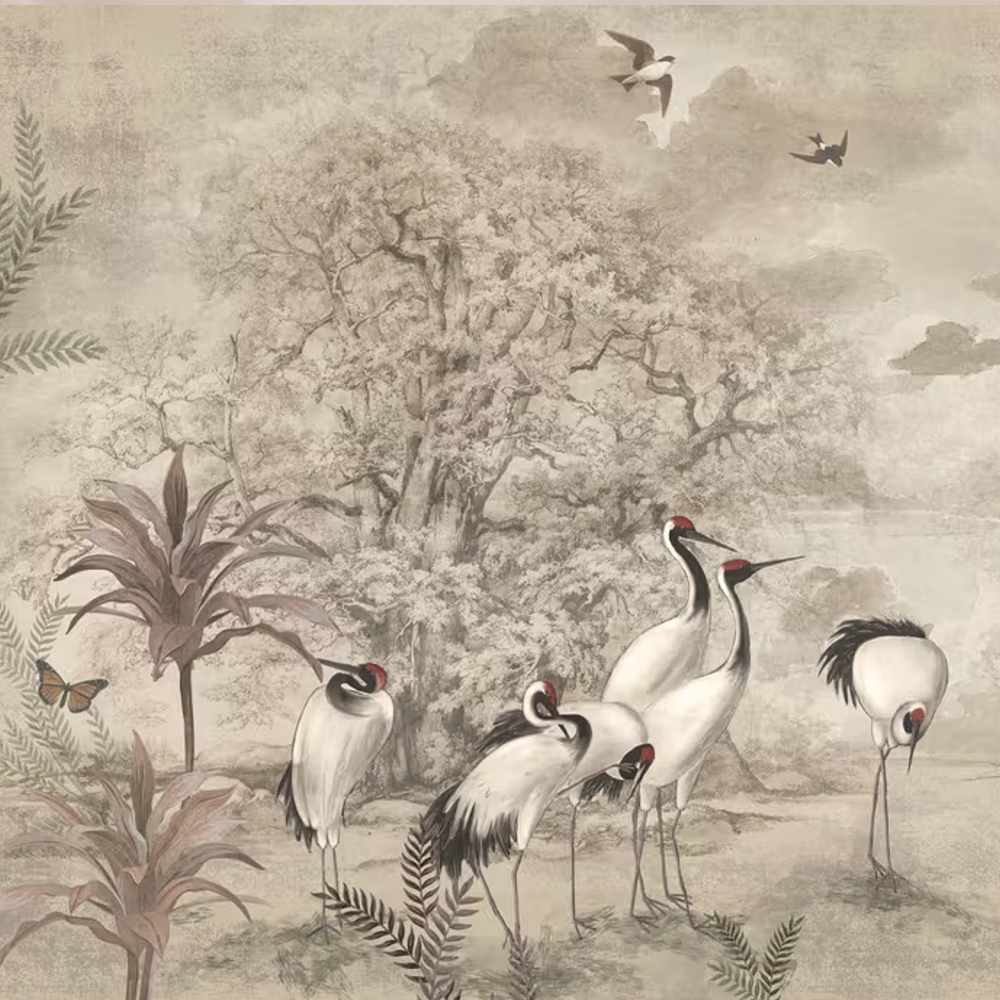 Crane Sépia